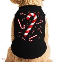 Christmas Flying Candy Cane Lover Taster Red And White Woman Doggie Tank thumb 0