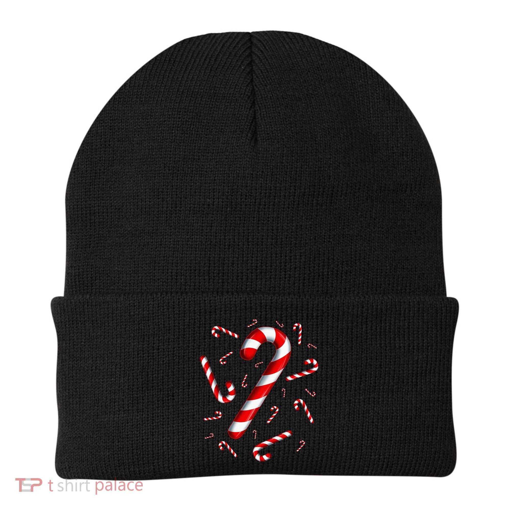 Christmas Flying Candy Cane Lover Taster Red And White Woman Beanie