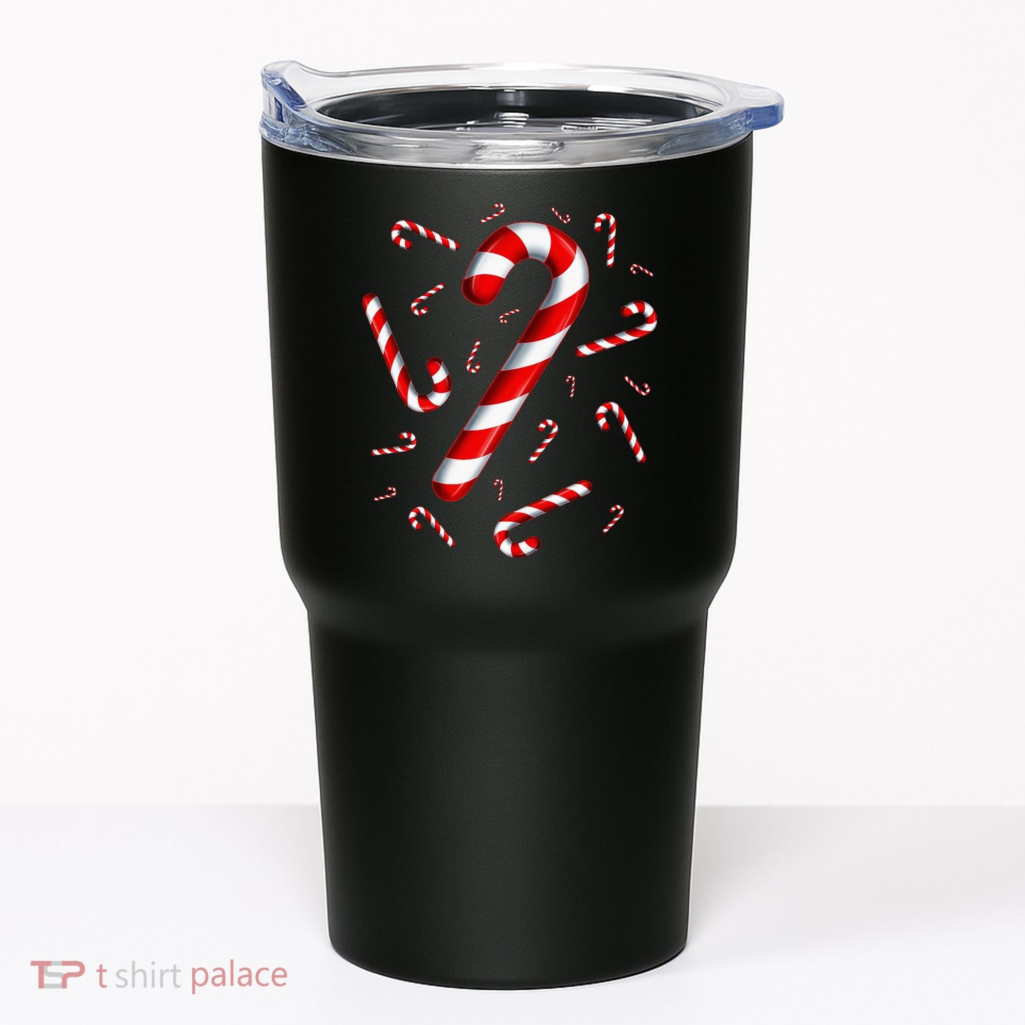 Christmas Flying Candy Cane Lover Taster Red And White Woman Tumbler