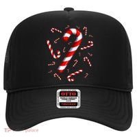 Christmas Flying Candy Cane Lover Taster Red And White Woman Hat thumb 0