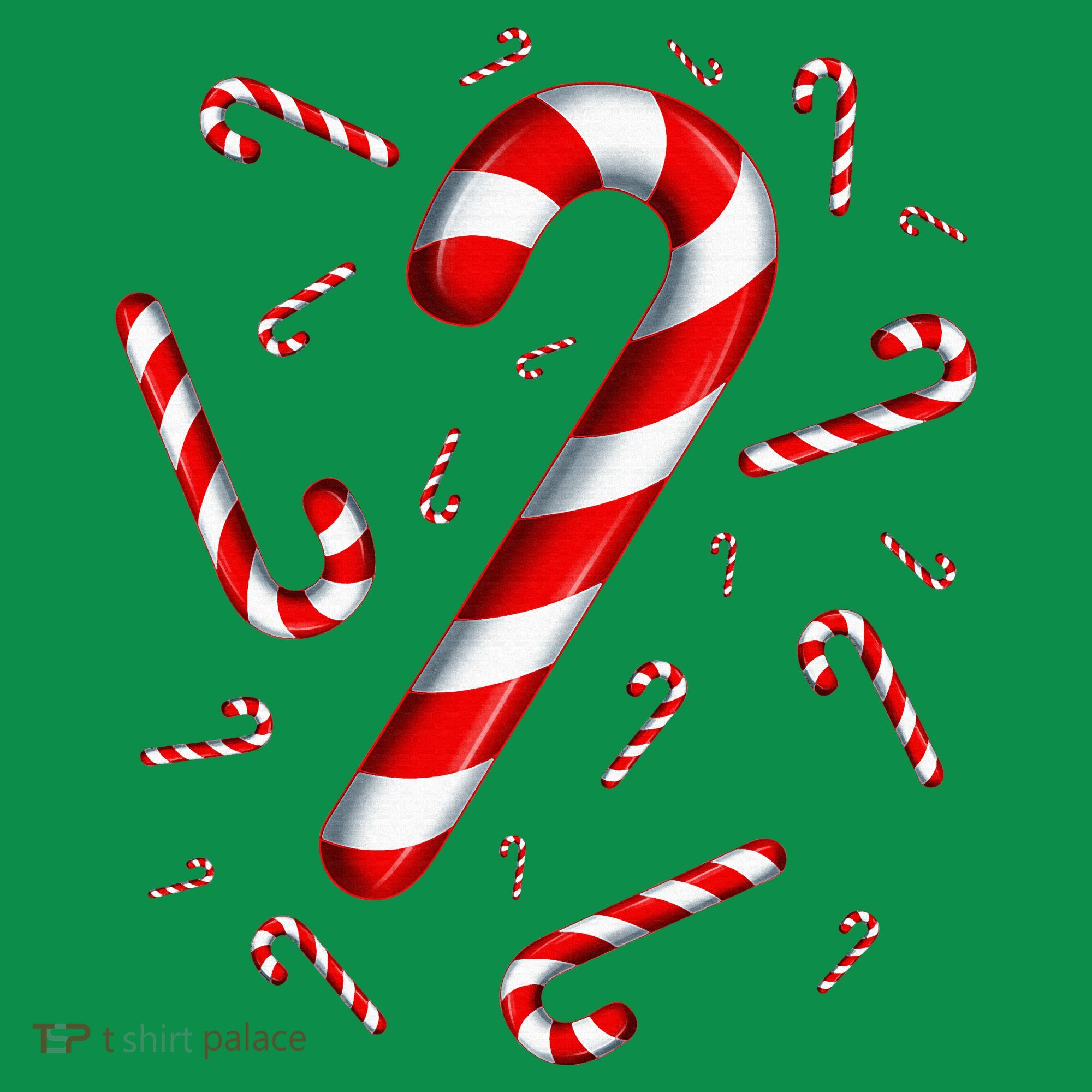 Christmas Flying Candy Cane Lover Taster Red And White Woman Coaster