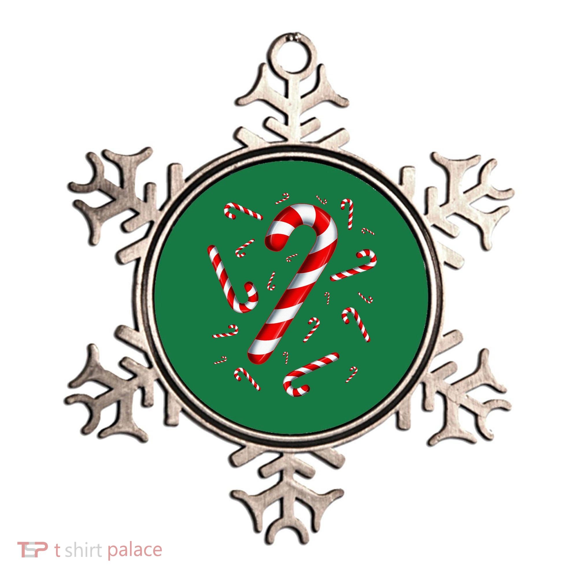 Christmas Flying Candy Cane Lover Taster Red And White Woman Ornament