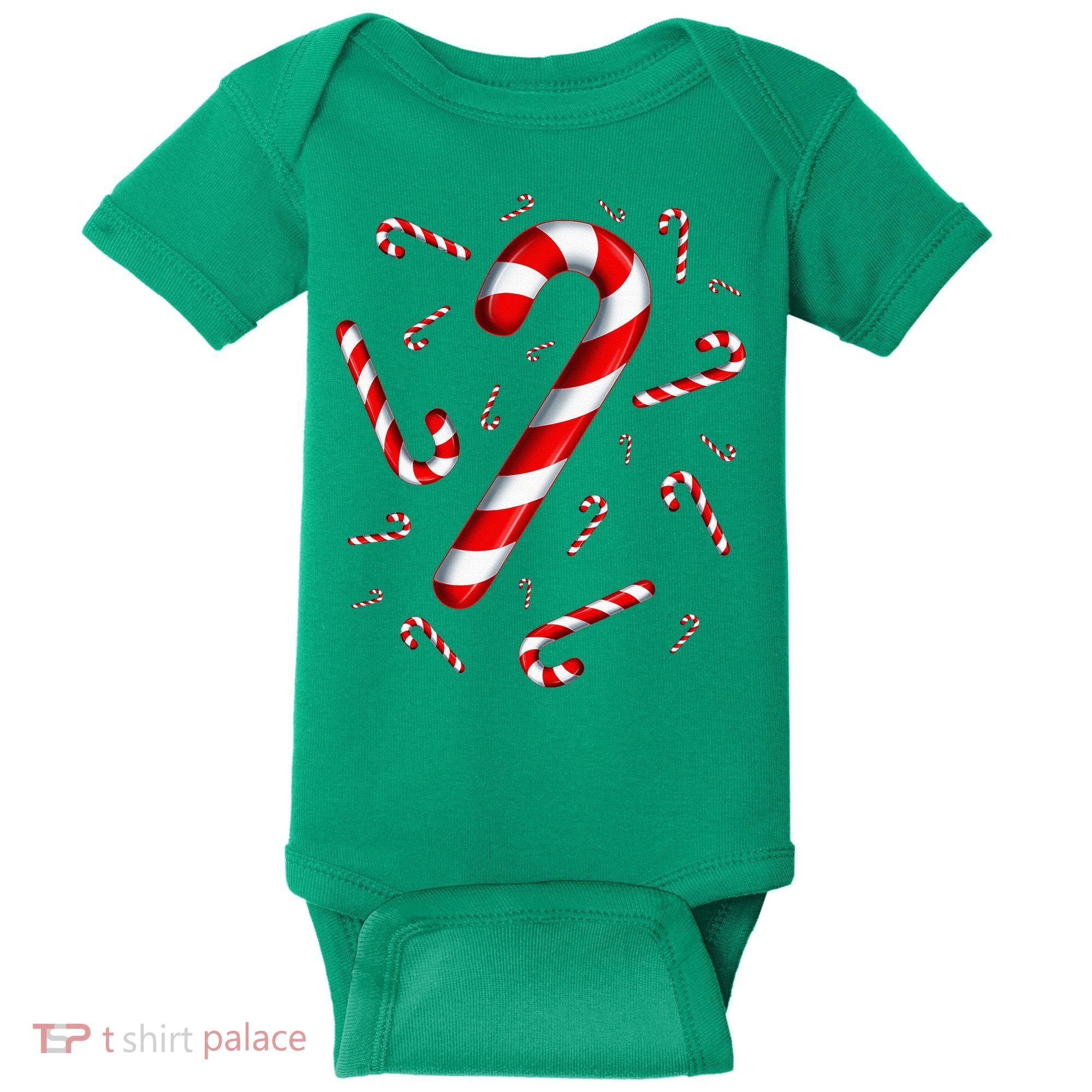 Christmas Flying Candy Cane Lover Taster Red And White Woman Baby Bodysuit