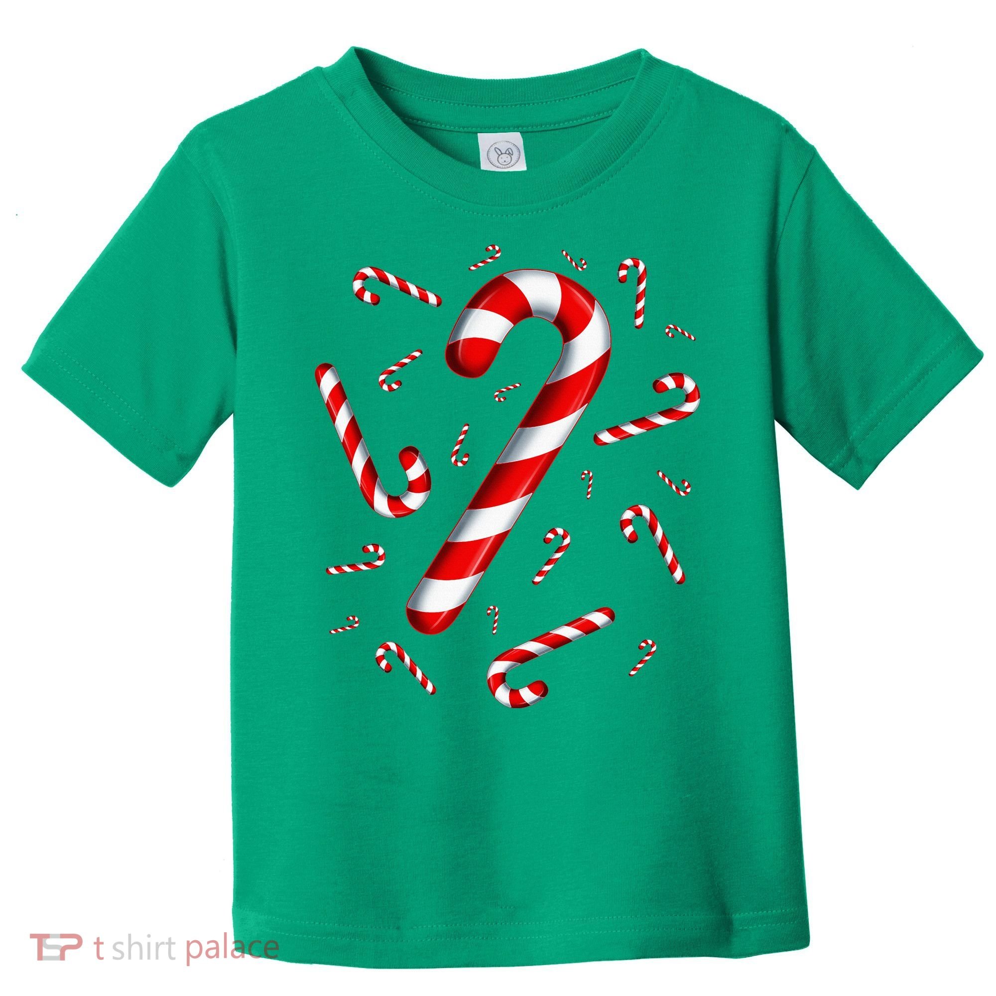 Christmas Flying Candy Cane Lover Taster Red And White Woman Toddler T-Shirt
