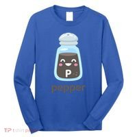 Costume For Couples Salt And Pepper Matching Halloween Cute Gift Long Sleeve Shirt thumb 0