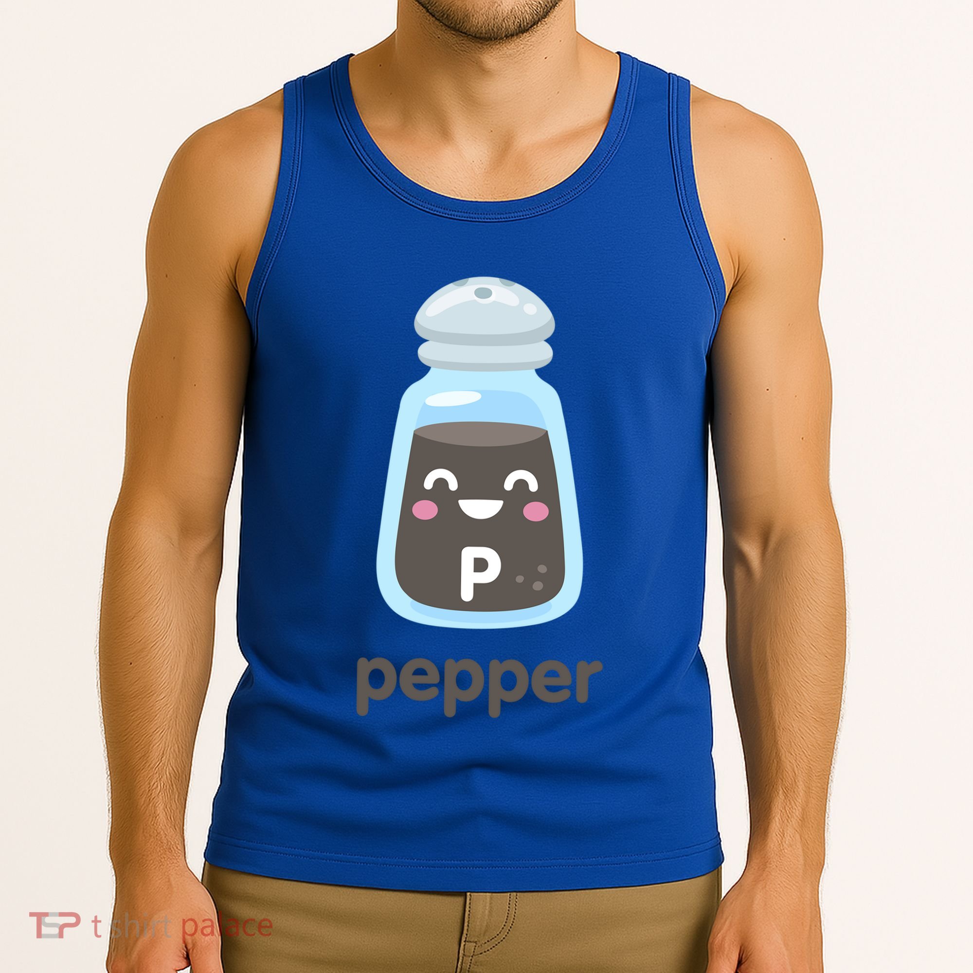Costume For Couples Salt And Pepper Matching Halloween Cute Gift Tank Top