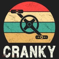 Cranky Funny Cyclist Retro Distressed Look Tumbler thumb 3