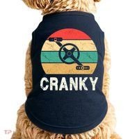 Cranky Funny Cyclist Retro Distressed Look Doggie Tank thumb 0