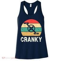 Cranky Funny Cyclist Retro Distressed Look Women's Tank Top thumb 0