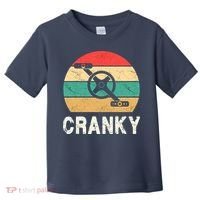 Cranky Funny Cyclist Retro Distressed Look Toddler T-Shirt thumb 0