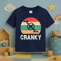 Cranky Funny Cyclist Retro Distressed Look Toddler T-Shirt thumb 3
