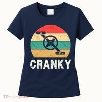 Cranky Funny Cyclist Retro Distressed Look Women's T-Shirt thumb 0