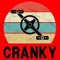 Cranky Funny Cyclist Retro Distressed Look Santa Hat thumb 1