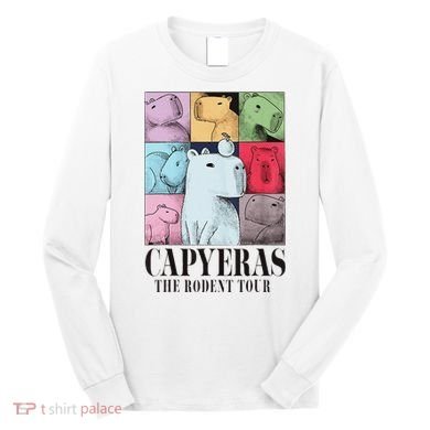 Capyeras Funny Capybara Color Concert Long Sleeve Shirt