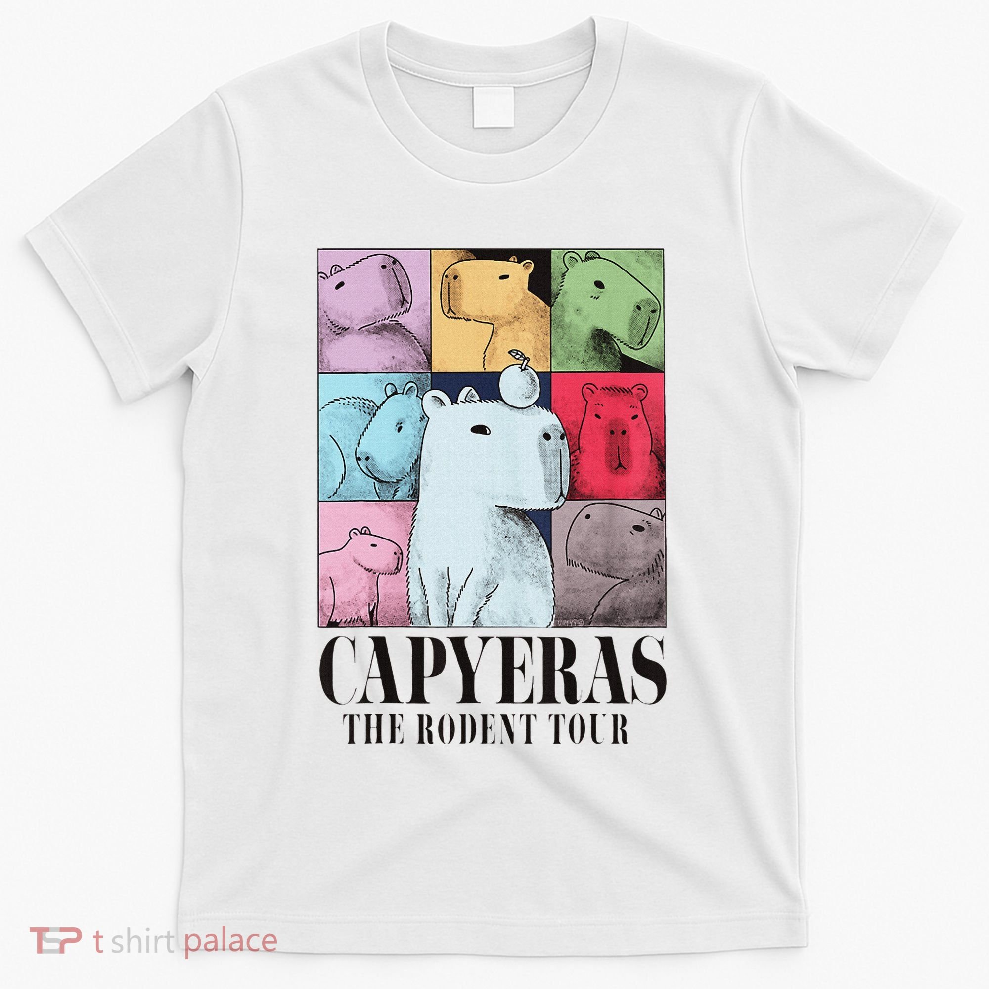 Capyeras Funny Capybara Color Concert T-Shirt