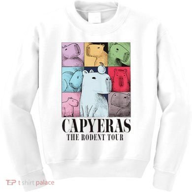 Capyeras Funny Capybara Color Concert Kids Sweatshirt