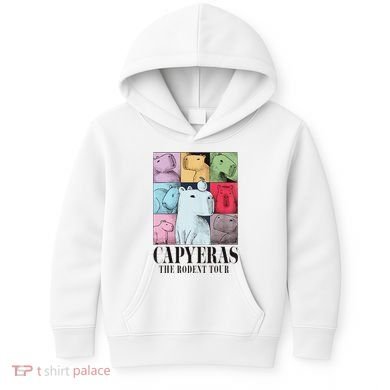Capyeras Funny Capybara Color Concert Kids Hoodie