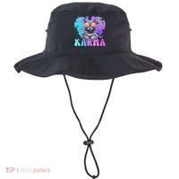 Cute Funny Cat Lover Heart Shape Karma Bucket Hat thumb 0