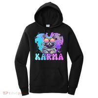 Cute Funny Cat Lover Heart Shape Karma Women's Hoodie thumb 0