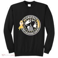 Curefest For Childhood Cancer Awareness Emblem Sweatshirt thumb 0