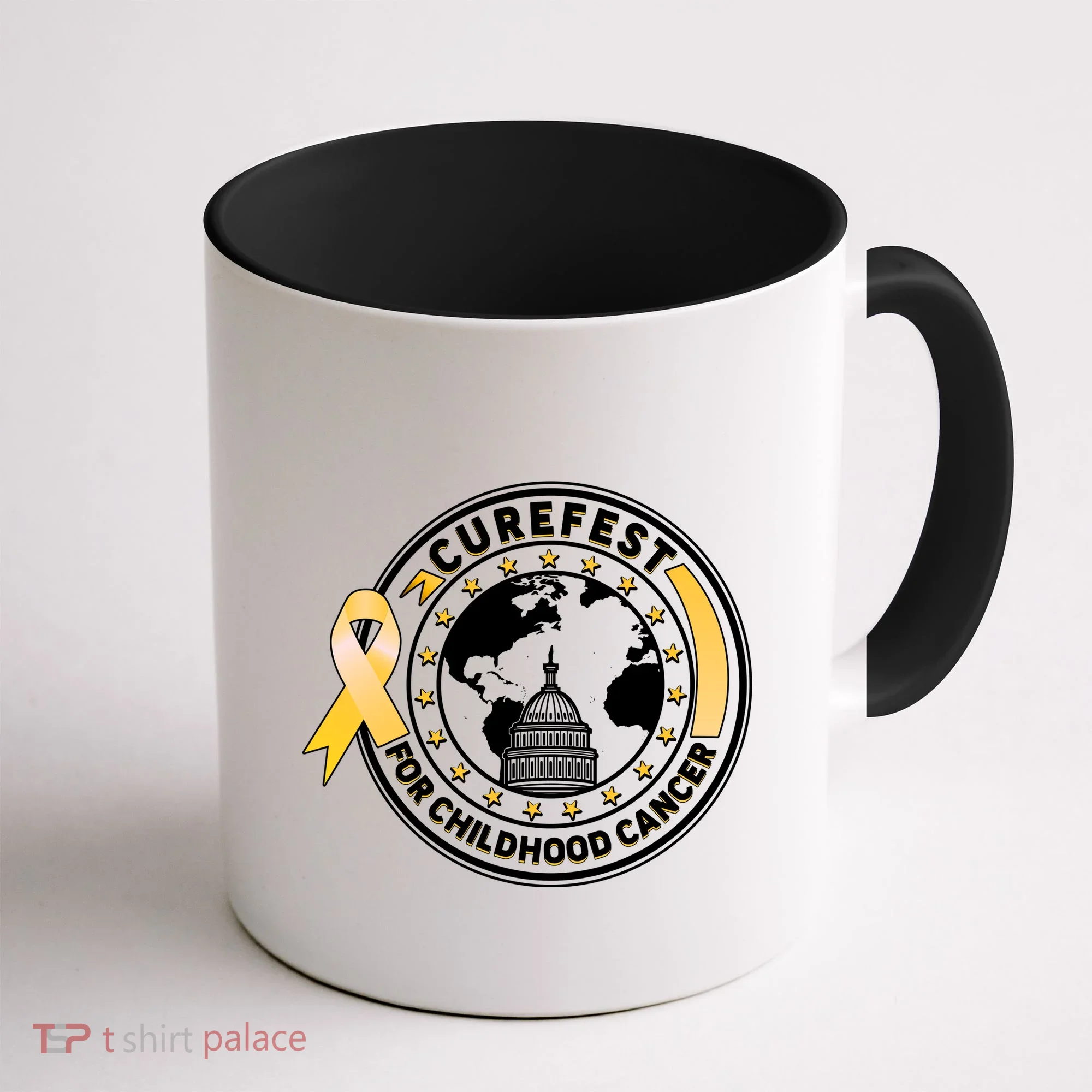 Curefest For Childhood Cancer Awareness Emblem Coffee Mug