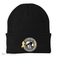 Curefest For Childhood Cancer Awareness Emblem Beanie thumb 0