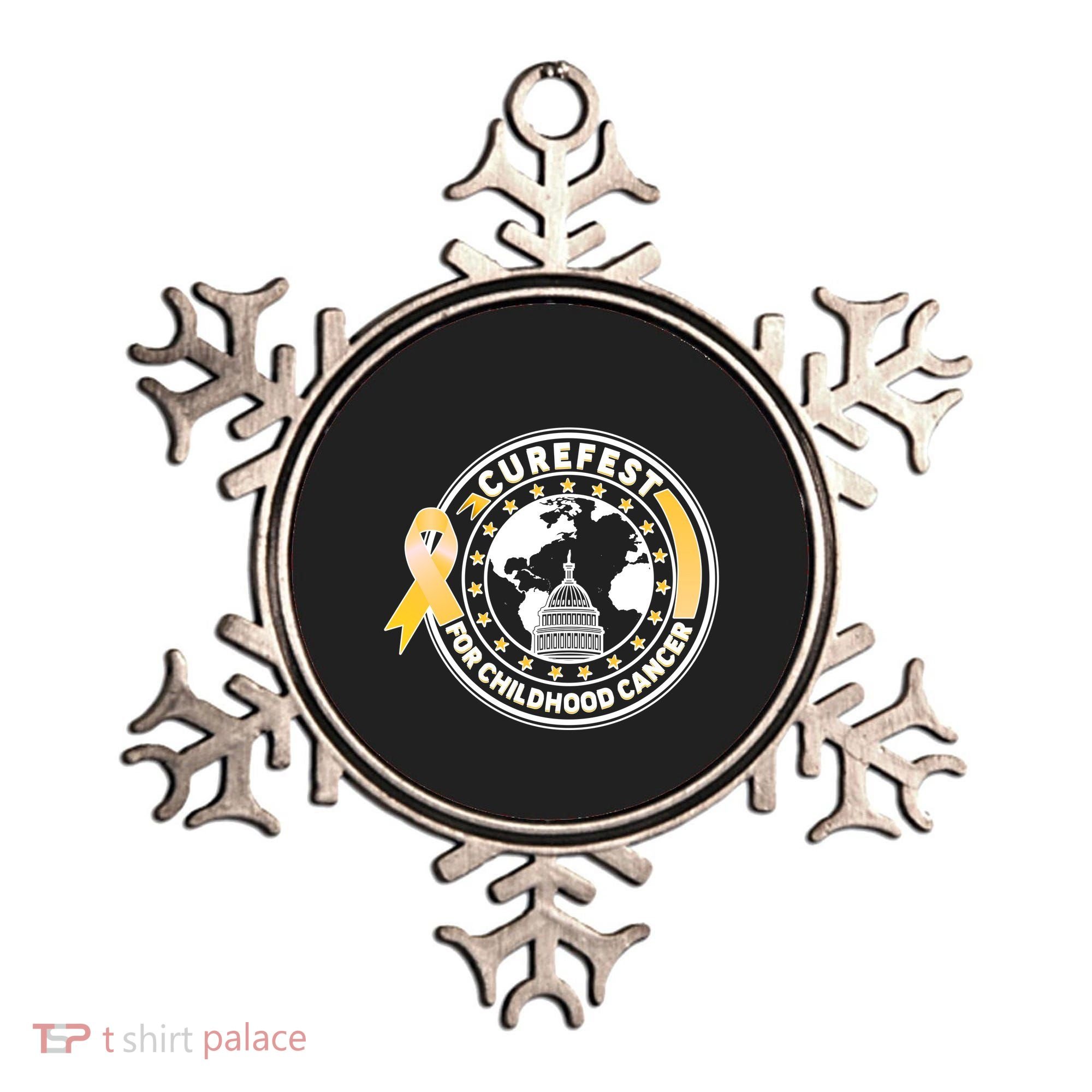 Curefest For Childhood Cancer Awareness Emblem Ornament