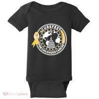 Curefest For Childhood Cancer Awareness Emblem Baby Bodysuit thumb 0