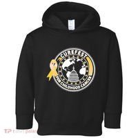 Curefest For Childhood Cancer Awareness Emblem Toddler Hoodie thumb 0