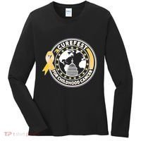 Curefest For Childhood Cancer Awareness Emblem Women's Long Sleeve Shirt thumb 0