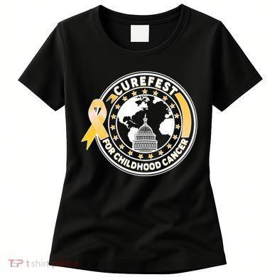 Curefest For Childhood Cancer Awareness Emblem Women's T-Shirt
