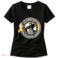 Curefest For Childhood Cancer Awareness Emblem Women's T-Shirt thumb 0