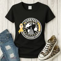 Curefest For Childhood Cancer Awareness Emblem Women's T-Shirt thumb 3