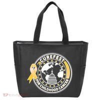Curefest For Childhood Cancer Awareness Emblem Tote Bag thumb 0