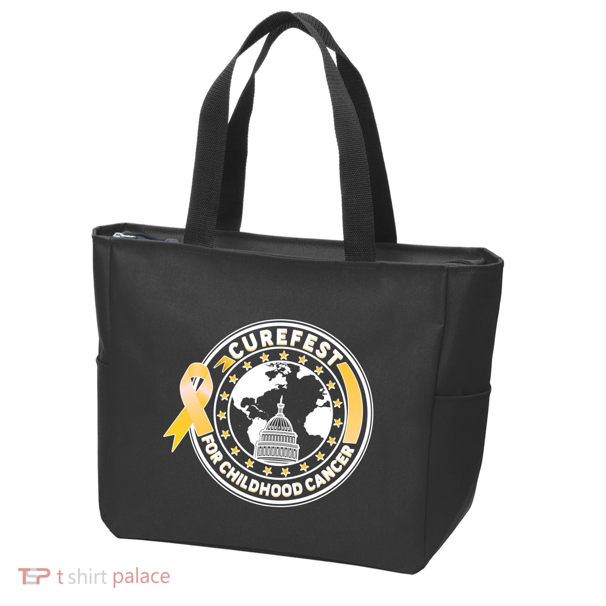 Curefest For Childhood Cancer Awareness Emblem Tote Bag