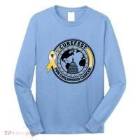 Curefest For Childhood Cancer Awareness Emblem Long Sleeve Shirt thumb 0