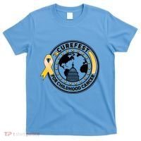 Curefest For Childhood Cancer Awareness Emblem T-Shirt thumb 0