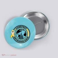 Curefest For Childhood Cancer Awareness Emblem Button thumb 0