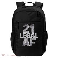 Cute Funny Cool 21st Birthday Gift For Him Her Legal AF 21 Years Old Backpack thumb 0