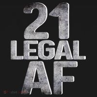 Cute Funny Cool 21st Birthday Gift For Him Her Legal AF 21 Years Old Kids Long Sleeve Shirt thumb 2