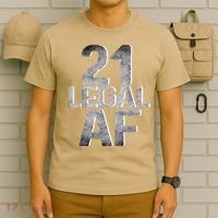 Cute Funny Cool 21st Birthday Gift For Him Her Legal AF 21 Years Old T-Shirt thumb 6