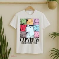 Capyeras Funny Cute Capybara Color Concert Cute Animals T-Shirt thumb 2