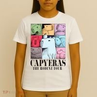 Capyeras Funny Cute Capybara Color Concert Cute Animals T-Shirt thumb 4