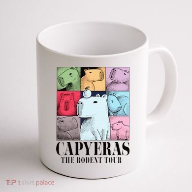 Capyeras Funny Cute Capybara Color Concert Cute Animals Coffee Mug back