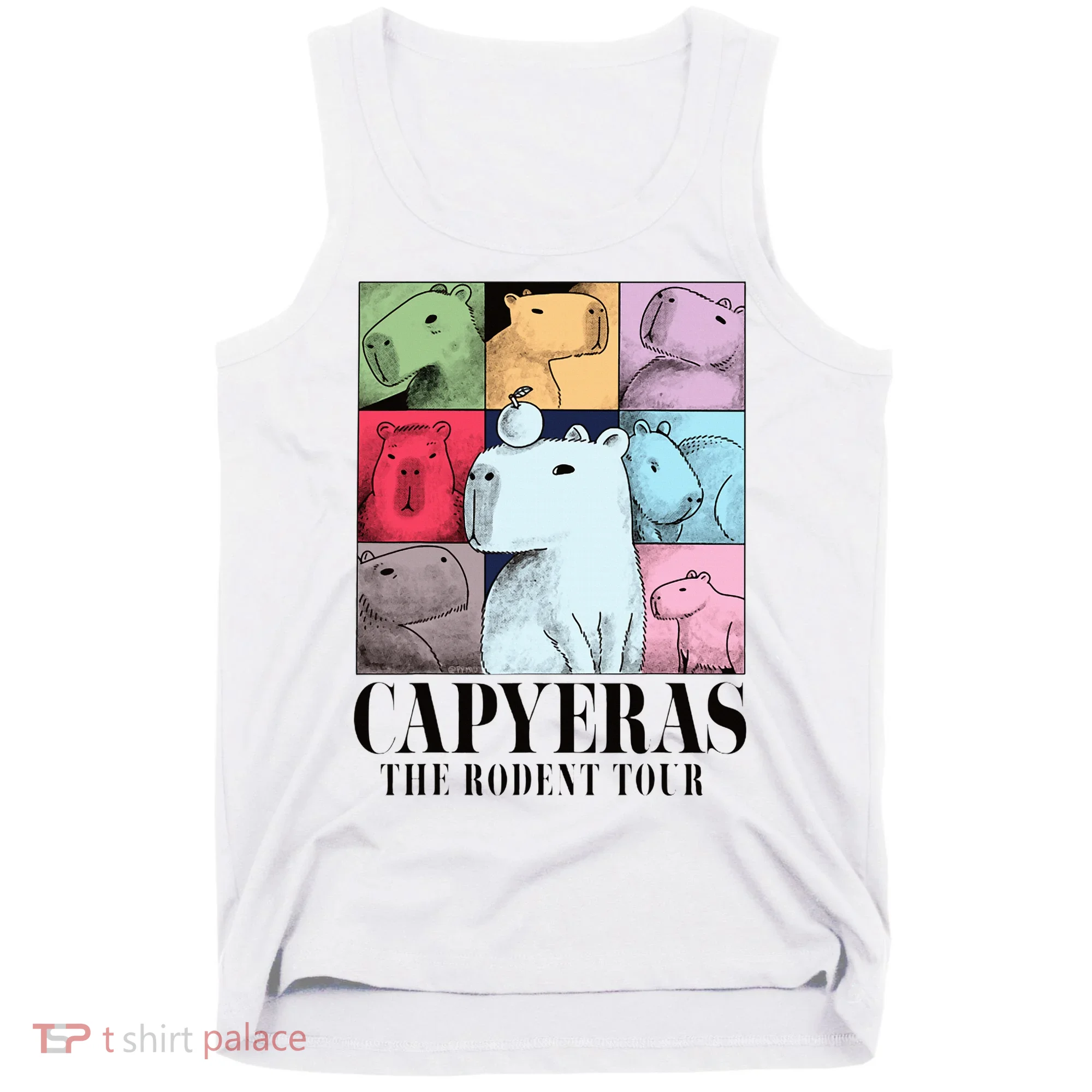 Capyeras Funny Cute Capybara Color Concert Cute Animals Tank Top