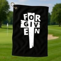 Christian Forgiven Golf Towel thumb 1