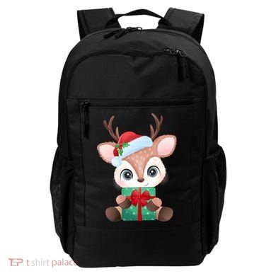 Cute Festive Christmas Reindeer Present Backpack