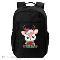 Cute Festive Christmas Reindeer Present Backpack thumb 0
