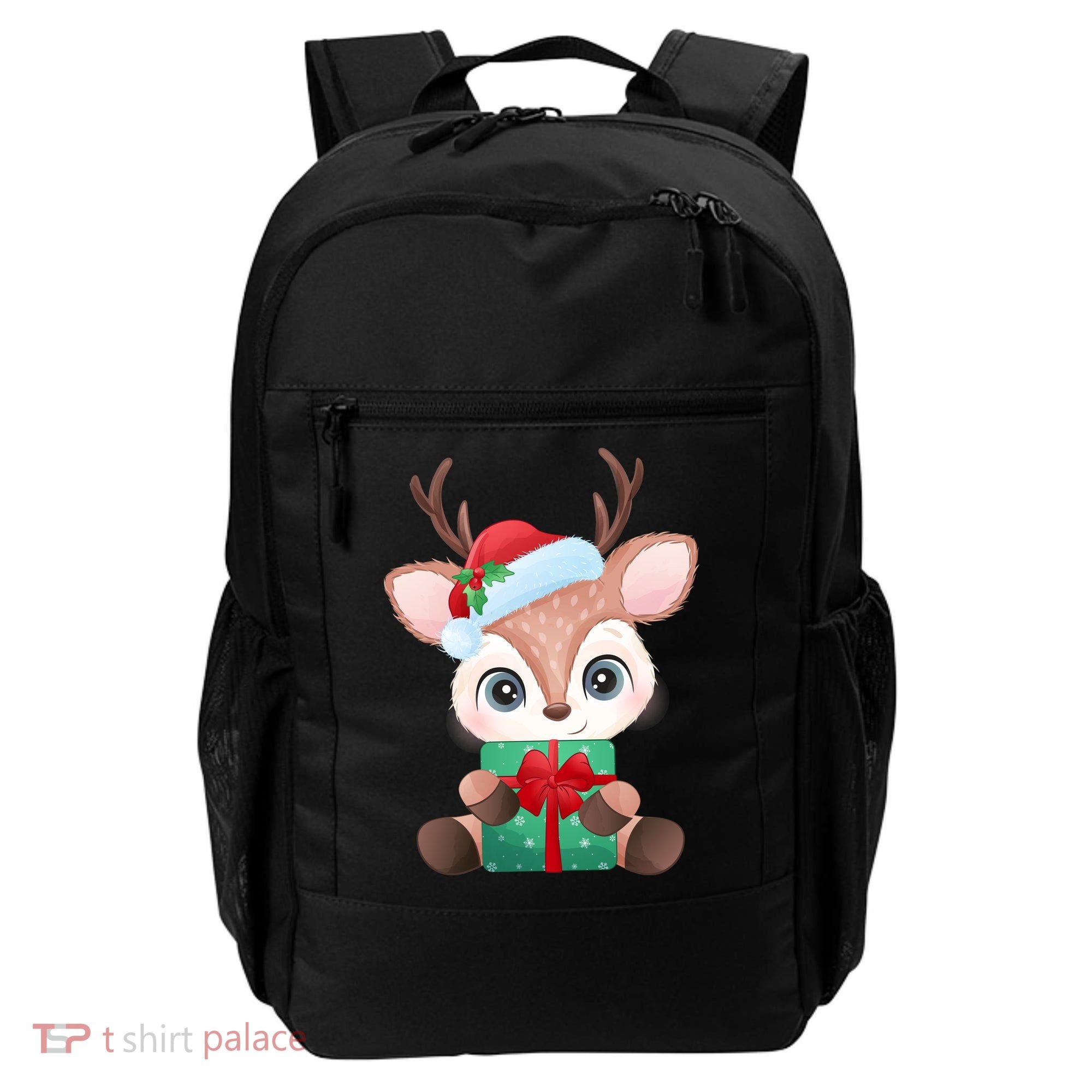 Cute Festive Christmas Reindeer Present Backpack