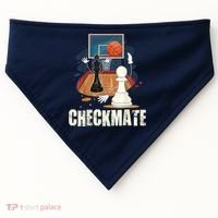 Checkmate Funny Chess Lovers Novelty Gifts Boy USA-Made Doggie Bandana thumb 0